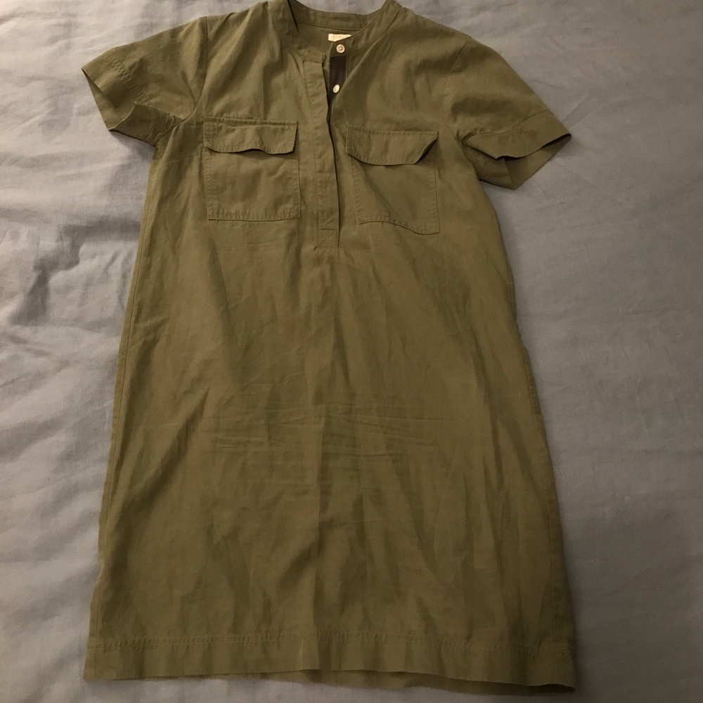 Army Green Shift Dress